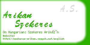 arikan szekeres business card